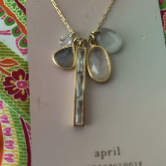 Anthropologie April Birthstone necklace - Picture 2 of 5